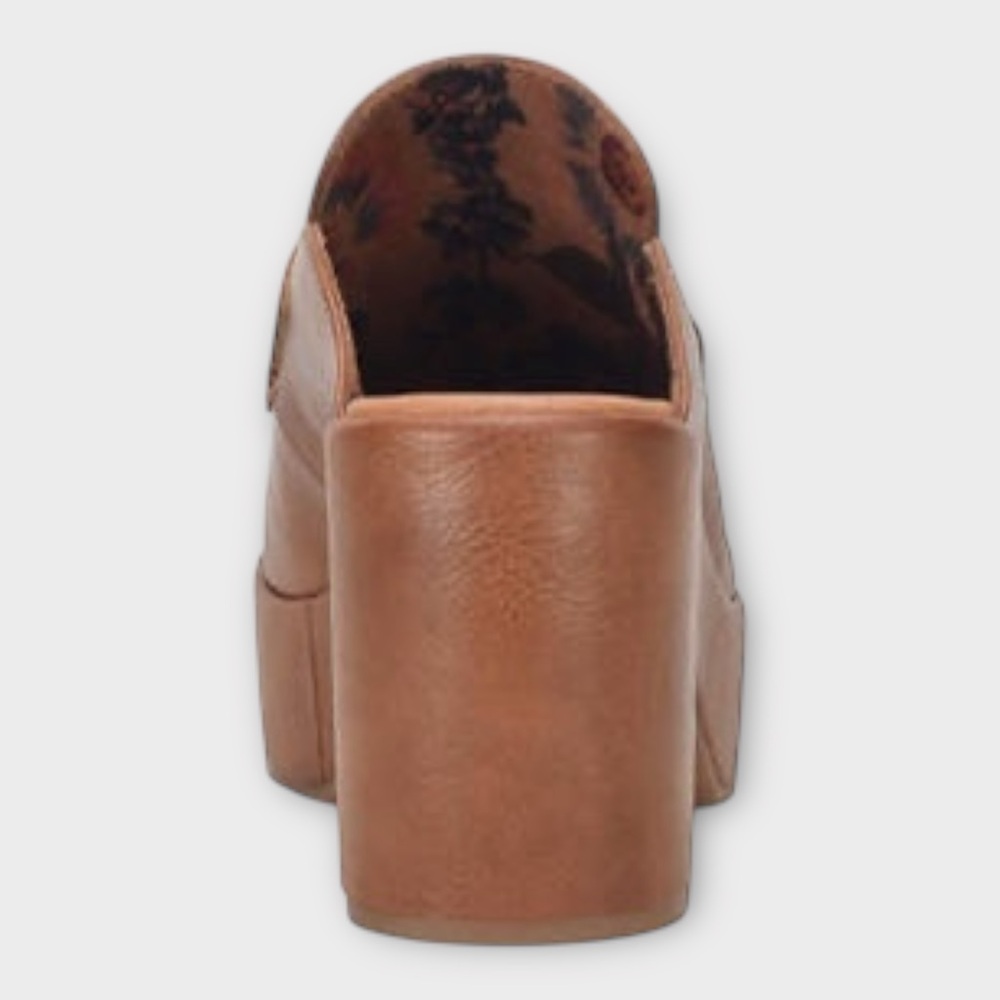 NWOT Korks Stonegate Platform Tan Clogs Sz 11 - Picture 5 of 8